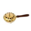 10" Brass Cauldron / Burner with Lid and Wood Handle